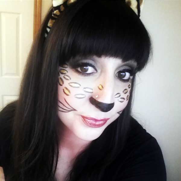 Halloween Cheetah Inspired Makeup Look