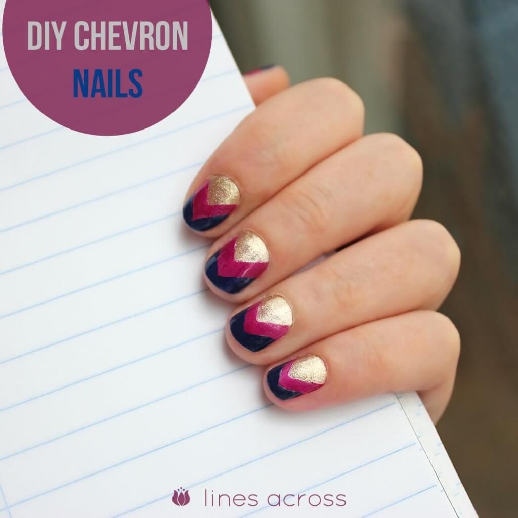 3 - diy chevron nails